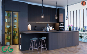 modern bar counter 3d model